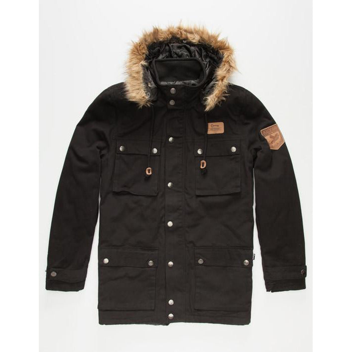 KEY STREET BLACK FOREST PARKA - BLACK