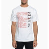 BLACK SCALE MEMORANDUM T-SHIRT - WHITE