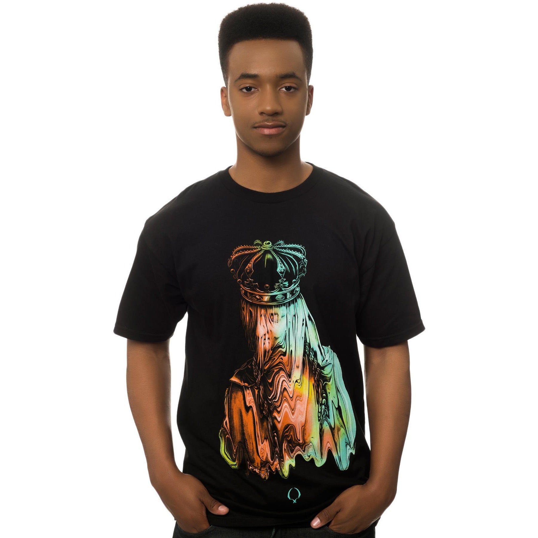 ROOK FACE MELT T-SHIRT - BLACK
