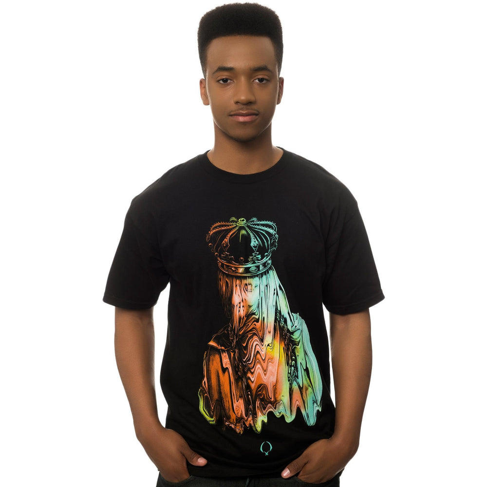 ROOK FACE MELT T-SHIRT - BLACK