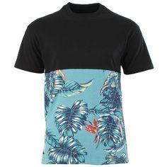 10 DEEP RAISE UP SPLIT T-SHIRT - BLACK