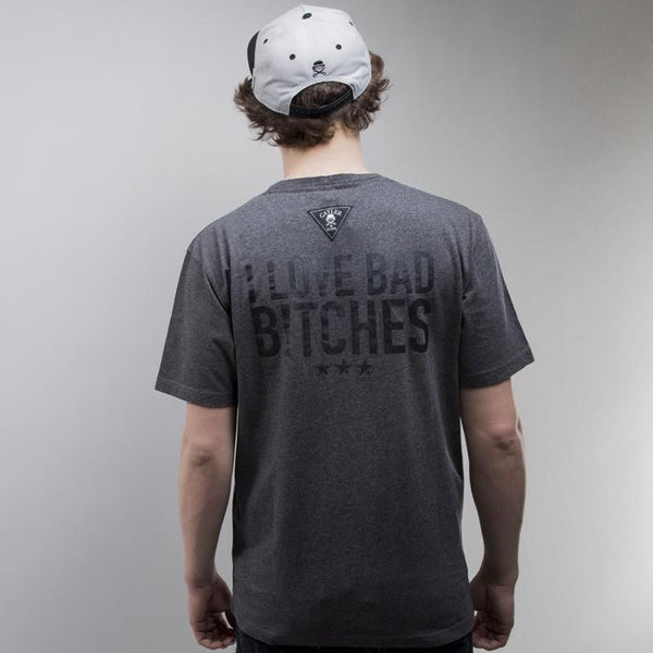 CAYLER & SONS SMART T-SHIRT - GREY HEATHER/BLACK