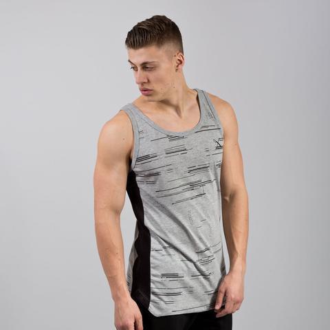 KING APPAREL GLITCH VEST TOP - GREY