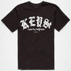 KEY STREET THE OLD ENGLISH T-SHIRT - BLACK