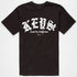 KEY STREET THE OLD ENGLISH T-SHIRT - BLACK