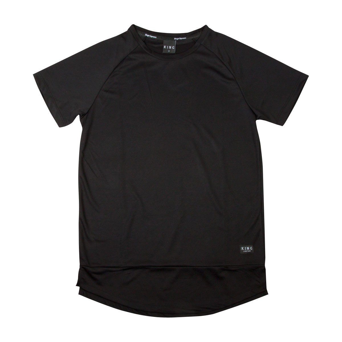KING APPAREL PERF LIGHTWEIGHT T-SHIRT - BLACK