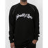 PROFIT X LOSS LOGO RAGLAN CREWNECK SWEATSHIRT - BLACK