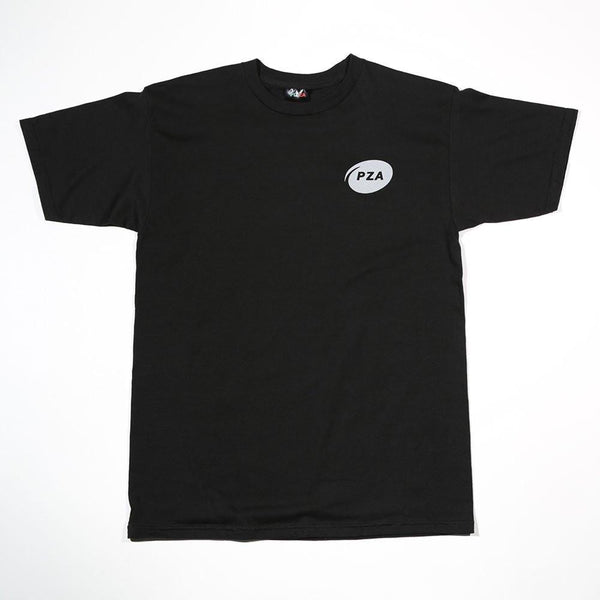 PIZZA P10 LOGO T-SHIRT - BLACK/REFLECTIVE