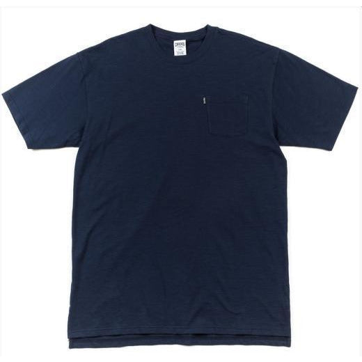 CROOKS & CASTLES SLUB POCKET TRUE T-SHIRT - NAVY