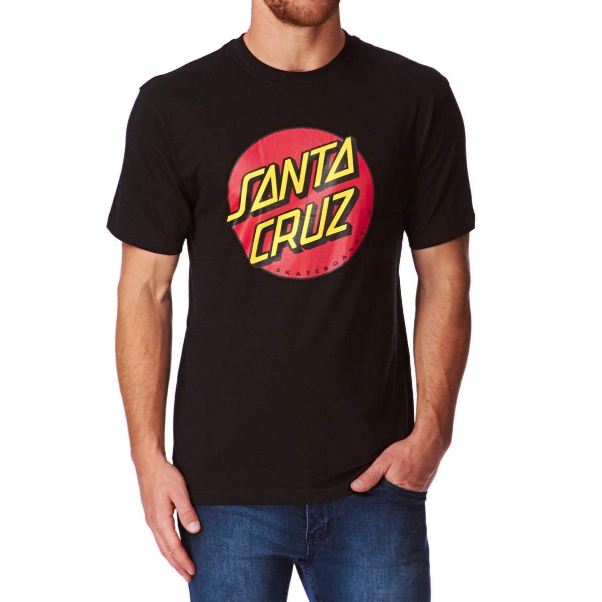 SANTA CRUZ CLASSIC DOT T-SHIRT - BLACK