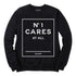 REASON NO1 CARES  GRAPHIC CREWNECK BLACK/WHITE