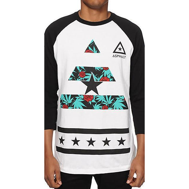 ASPHALT YACHT CLUB SWEET KUSH DELTA T-SHIRT - WHITE