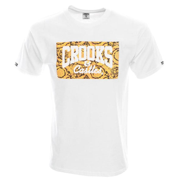 CROOKS & CASTLES LAVISH CORE T-SHIRT - WHITE