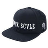 BLACK SCALE TRADITIONAL LOGOTYPE SNAPBACK - BLACK