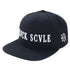 BLACK SCALE TRADITIONAL LOGOTYPE SNAPBACK  - BLACK
