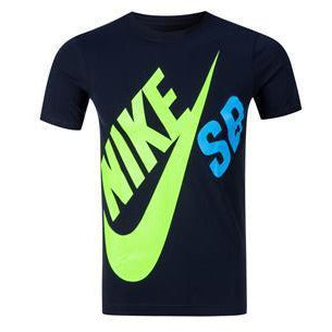 NIKE SB YOUTH BIG LOGO T-SHIRT - OBSIDIAN