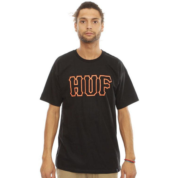 HUF CLASSIC LOGO T-SHIRT - BLACK