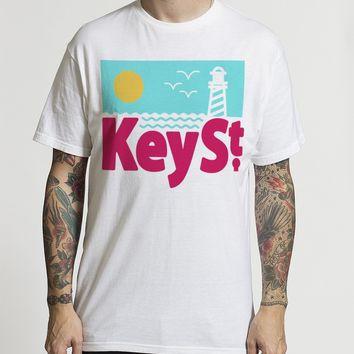 KEY STREET COASTLINE T-SHIRT - WHITE