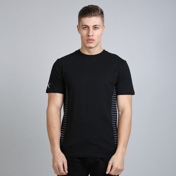 KING APPAREL HARD GRAFT PANEL T-SHIRT - BLACK