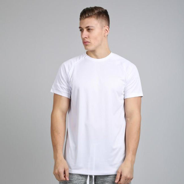 KING APPAREL VENT ZIP T-SHIRT - WHITE