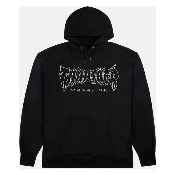 THRASHER "METAL" HOODIE BLACK