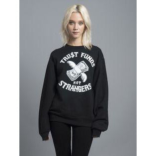 REASON FUNDS  CREWNECK SWEATSHIRT - BLACK