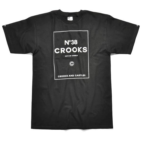 CROOKS & CASTLES NO.38 CROOKS T-SHIRT - BLACK