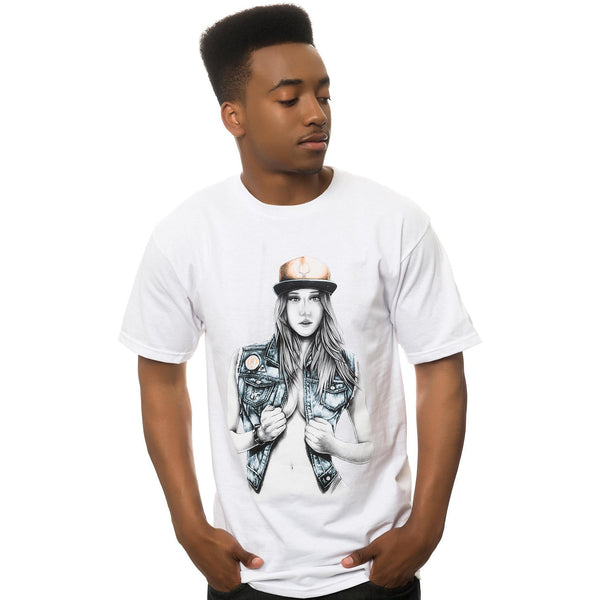 ROOK THE VALLEY GIRL T-SHIRT - WHITE