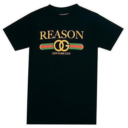 REASON O.G STRIPE T-SHIRT - BLACK