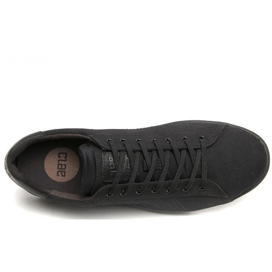 Men's Jet Black Canvas Low Top Designer Sneaker - Nothing New®