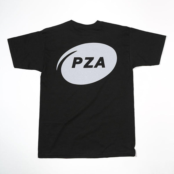 PIZZA P10 LOGO T-SHIRT - BLACK/REFLECTIVE