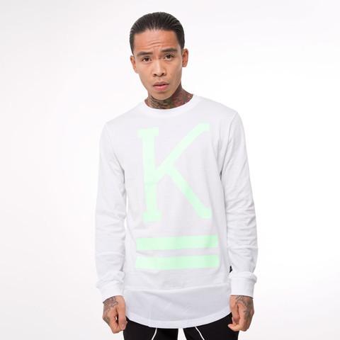 KING APPAREL STEALTH LONG SLEEVE T-SHIRT - WHITE