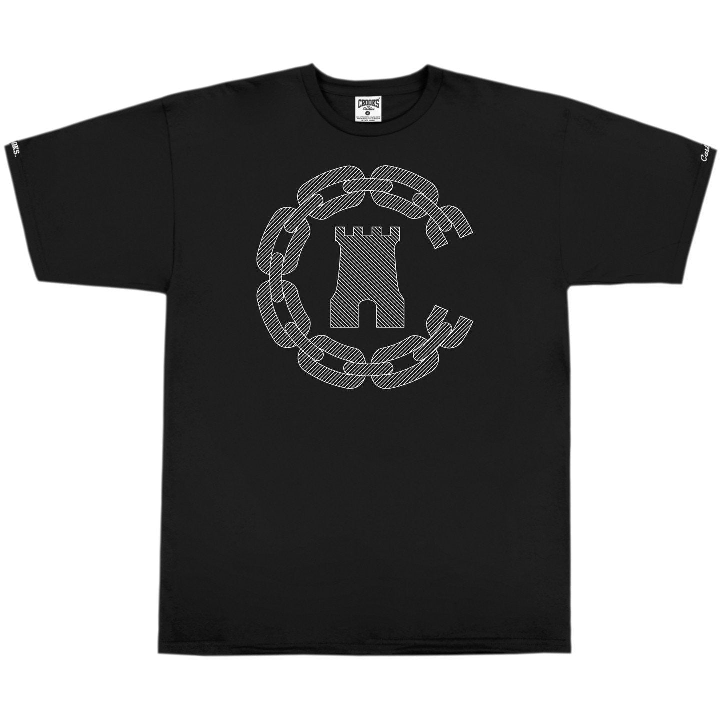 CROOKS & CASTLES NEW WAVE T-SHIRT - BLACK