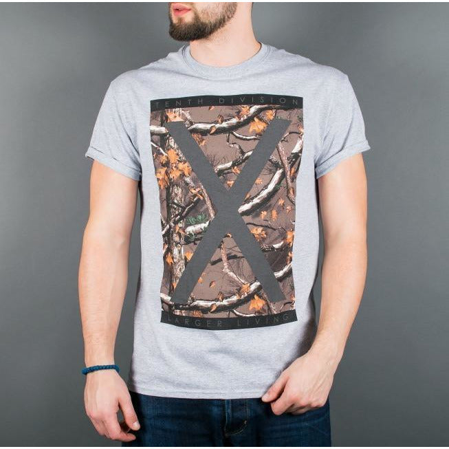 10 DEEP LARGER LIVING T-SHIRT - HEATHER GREY