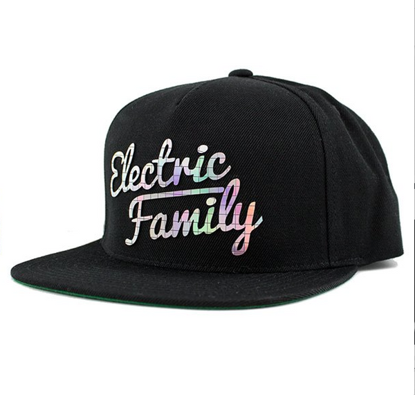 ELECTRIC FAMILY SCRIPT DISCO HAT - BLACK