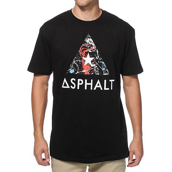 ASPHALT YACHT CLUB SPRAY T-SHIRT - BLACK