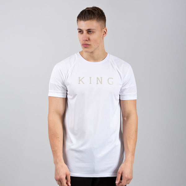 KING APPAREL THE PERF T-SHIRT - WHITE