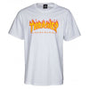 THRASHER SKATE MAG FLAME LOGO T-SHIRT - WHITE