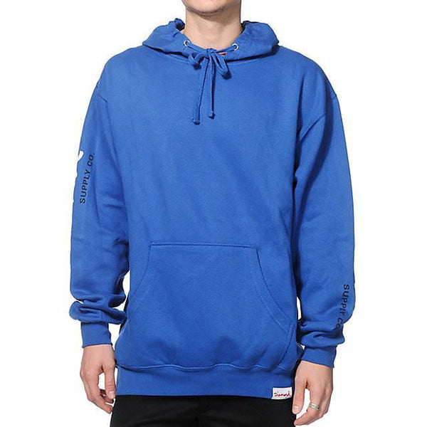 DIAMOND SUPPLY CO BRILLIANT PULLOVER HOODIE - ROYAL BLUE
