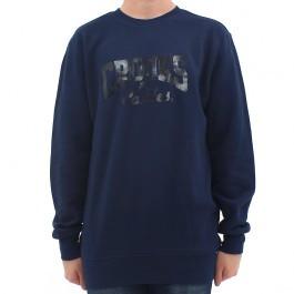 CROOKS & CASTLES CORE LOGO CREWNECK SWEATSHIRT - NAVY
