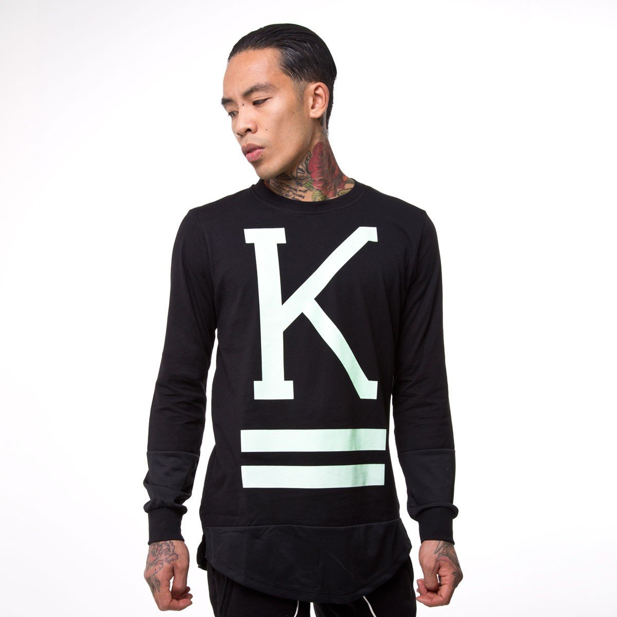 KING APPAREL STEALTH LONG SLEEVE T-SHIRT - BLACK