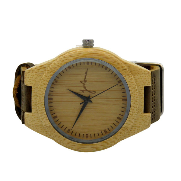 FORTUNE FORTY SIX THE RIDER NATURAL BAMBOO WATCH
