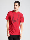 HUF SCRIPT T-SHIRT - RED