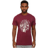 HUF CHIEF T-SHIRT - BURGUNDY HEATHER
