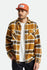 BRIXTON BOWERY L/S FLANNEL - MEDAL BRONZE