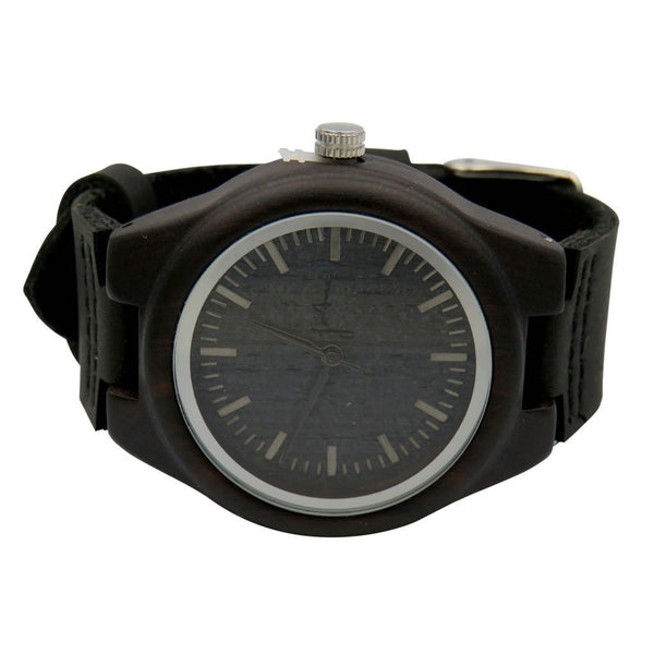 FORTUNE FORTY SIX THE FEARLESS EBONY WOODEN WATCH