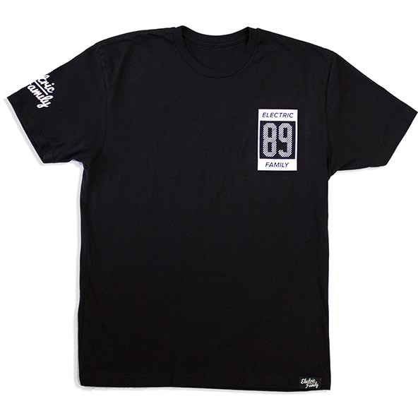 ELECTRIC FAMILY ELECTRIC 89 T-SHIRT - BLACK