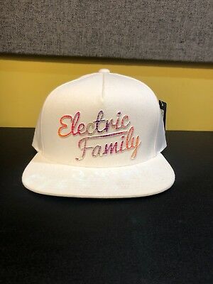 ELECTRIC FAMILY SCRIPT DISCO HAT - WHITE