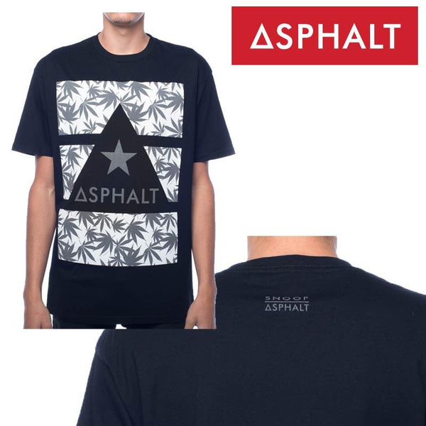 ASPHALT YACHT CLUB x SNOOP DOGG REFLECTIVE T-SHIRT - BLACK
